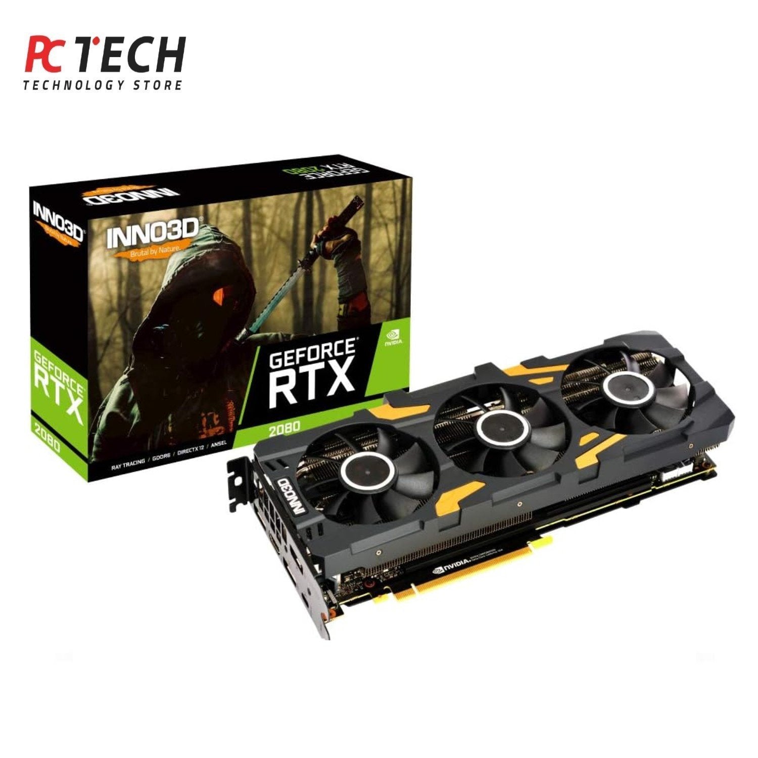 INNO3D GeForce RTX 2080 X3 8GB GDDR6 256-Bit Gaming Graphics Card | Tray Version